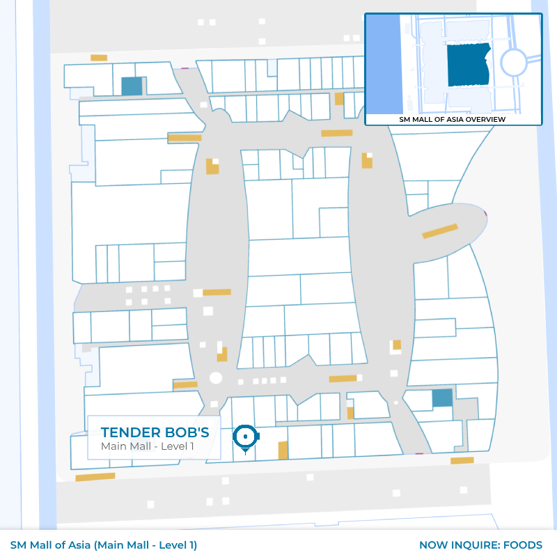 Tender Bob's - SM MOA - Main Mall - Level 1